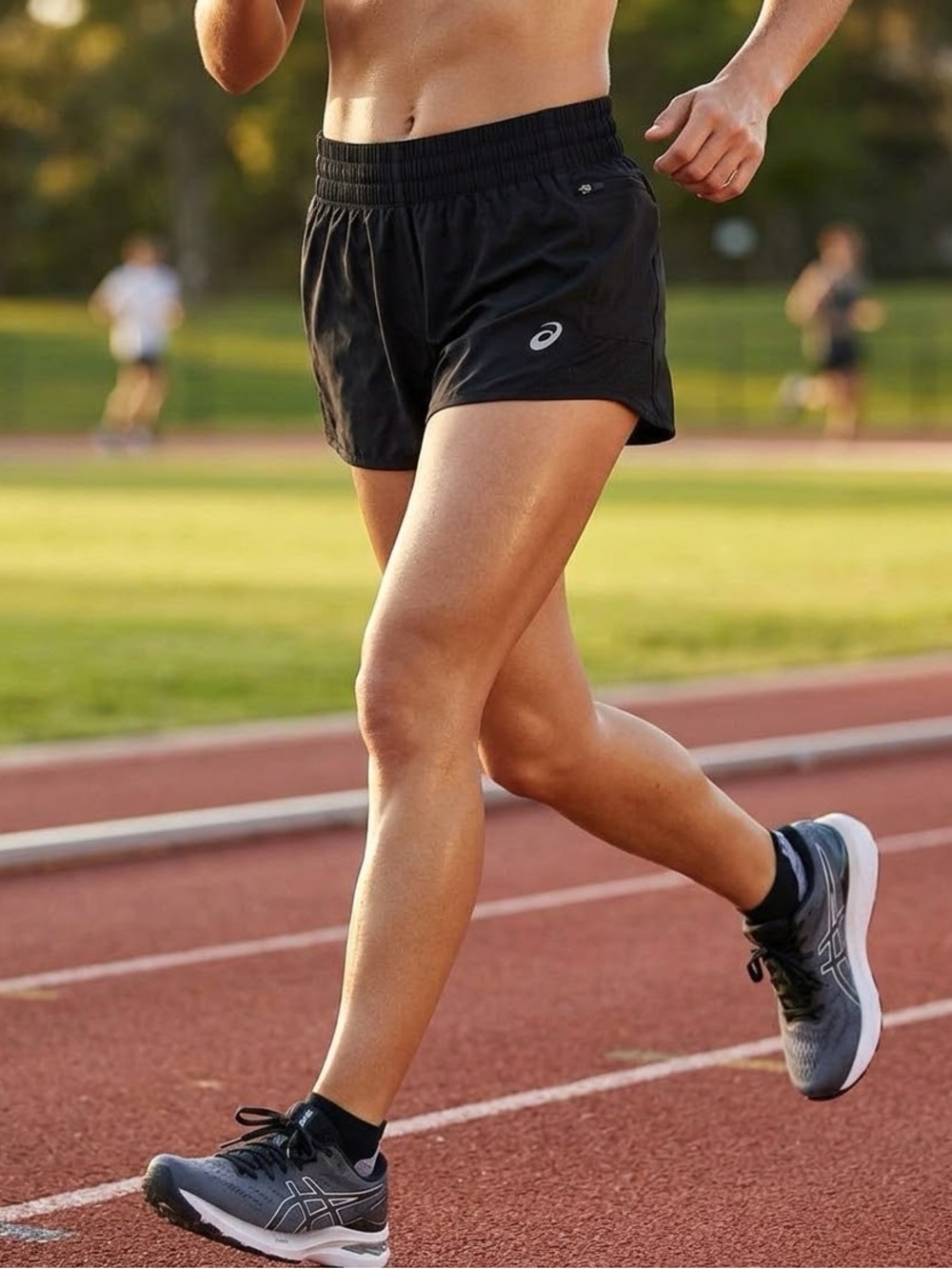 Asics Black Women's Athletic Running Shorts